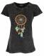 T-SHIRT DONNA IN COTONE STONEWASHED - OVERDYE CON