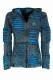 FELPA IN COTONE PATCHWORK STONEWASH, CON CAPPUCCIO