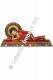 SCULTURA BUDDHA SDRAIATO IN LEGNO DIPINTO DIMENSIO