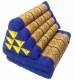 MATERASSINO THAI CUSCINO TRIANGOLARE E 2 SUPPORTI,