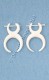 PIERCING FINTO, FATTO DI OSSO, LUNGEZZA 3,5 CM.br