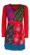 VESTITO IN COTONE CON MANICHE LUNGHE, CON STAMPE E