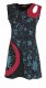 VESTITO CORTO IN COTONE SENZA MANICHE, SPALLA CON