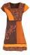 VESTITO IN COTONE CON MANICHE CORTE, SCOLLO QUADRO