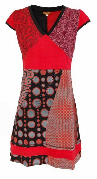 VESTITI JERSEY DI COTONE MANICA CORTA E SMANICATI VESTITO IN COTONE STAMPATO, MANICHE CORTE, SCOLLO - com Etnika Slog d.o.o.