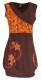 VESTITO IN COTONE MANICA CORTA, CON STAMPE E RICAM