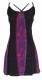 VESTITO IN COTONE SPALLINE STRETTE,FASCE TINTA UNI