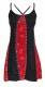 VESTITO IN COTONE SPALLINE STRETTE,FASCE TINTA UNI