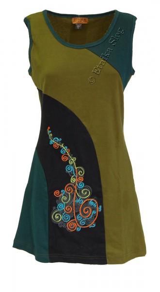 VESTITO IN JERSEY DI COTONE SMANICATO A 3 COLORI C