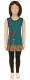 VESTITO DA BAMBINA IN COTONE CON RICAMI, SENZA MAN