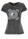 T-SHIRT DONNA IN COTONE STONEWASHED - OVERDYE CON