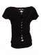TOP IN MAGLINA DI COTONE CON ELASTAN, MANICA CORTA