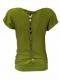 TOP IN MAGLINA DI COTONE CON ELASTAN, MANICA CORTA