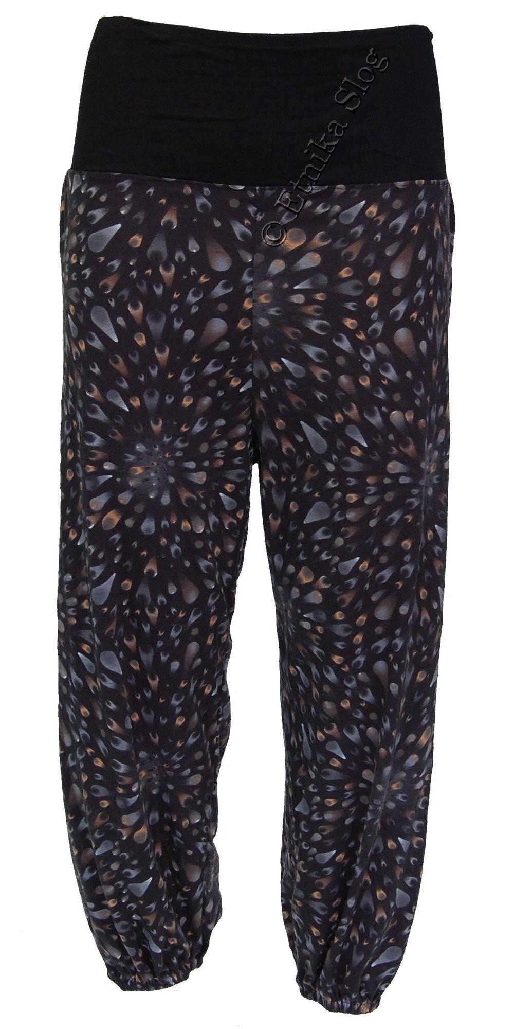 PANTALONE TURCO IN MAGLINA DI COTONE CON ELASTAN, FASCIA ELA