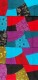 ABITO BAMBINA IN COTONE , SMANICATO, PATCHWORK. DI