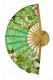VENTAGLIO IN BAMBU E TESSUTO CON STAMPA FLOREALE,