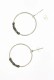ORECCHINI ARGENTO CERCHIO LAVORATO DIAMETRO MM 25