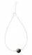 BRACCIALETTO ARGENTO PENDENTE DIAMETRO MM 8 , LUNG