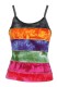 TOP IN COTONE A RIGHE CUCITE TIE DYE. DISPON