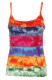 TOP IN COTONE A RIGHE CUCITE TIE DYE. DISPON