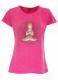 T-SHIRT DONNA IN COTONE STONEWASHED CON STAMPAbr