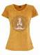 T-SHIRT DONNA IN COTONE STONEWASHED CON STAMPAbr