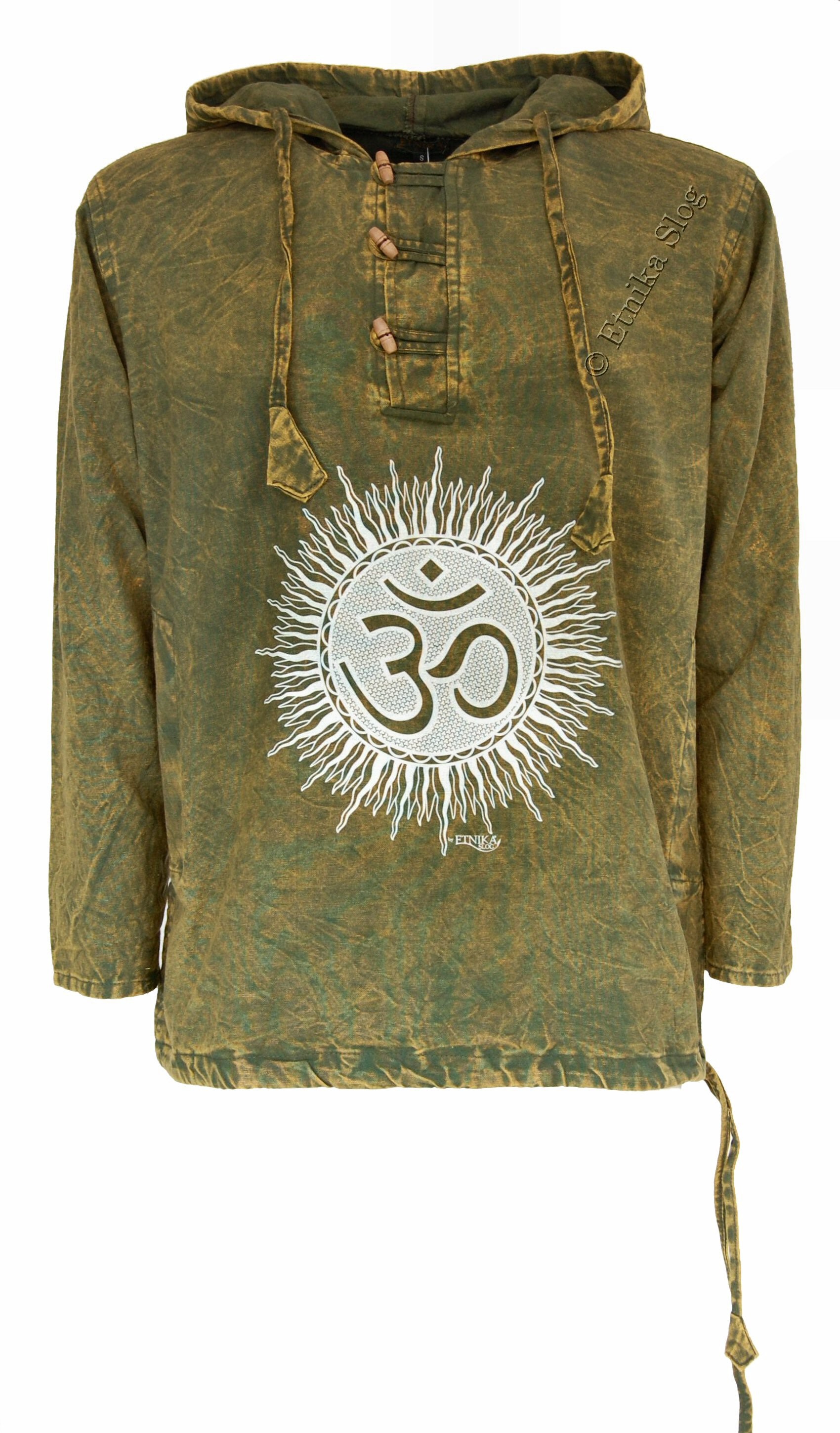 CAMICIA MANICA LUNGA IN COTONE STONE WASHED CON ST CAMICIA MANICA LUNGA IN COTONE STONE WASHED CON ST