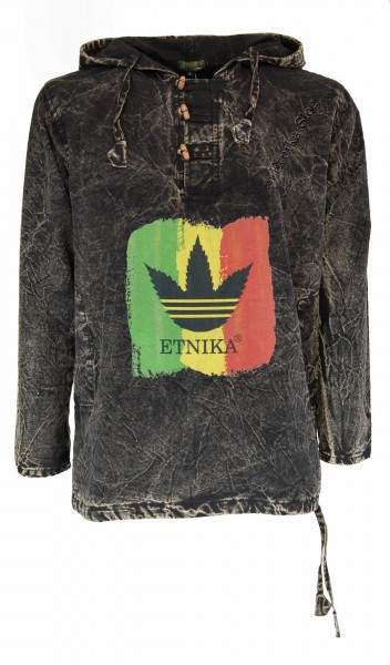 CAMICIA MANICA LUNGA IN COTONE STONE WASHED CON ST