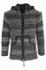 GIACCONE UNISEX IN LANA MELANGE, FODERATO IN PILE,