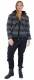 GIACCONE UNISEX IN LANA MELANGE, FODERATO IN PILE,