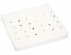 NASINI IN ARGENTO CON BRILLANTINO.12 PAIA -