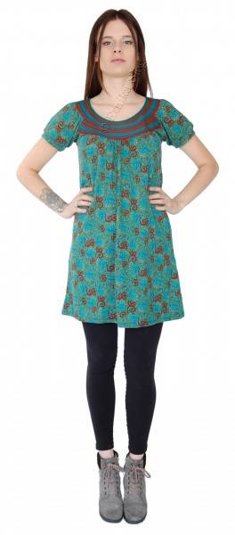 VESTITO IN TESSUTO CON ELASTAN, MANICHE CORTE, COL