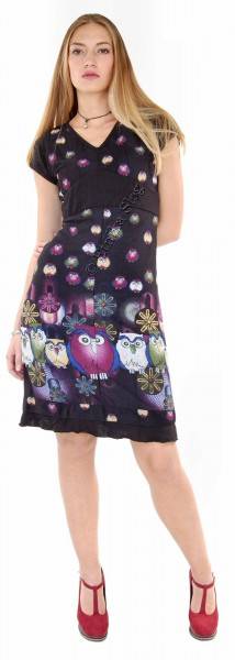 VESTITO MAGLINA DI COTONE E VISCOSA CON ELASTAN, C