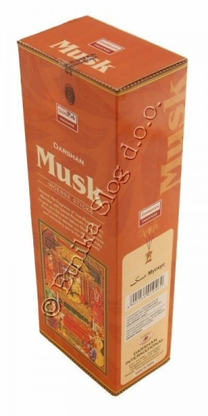 INCENSO DARSHAN MUSCHIO MUSK . BUSTA ESAGONO DA