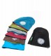 BERRETTO UNISEX IN COTONE CON ELASTAN, TINTA UNITA