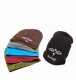 BERRETTO UNISEX IN COTONE CON ELASTAN, TINTA UNITA