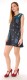 VESTITO CORTO IN COTONE SENZA MANICHE, SPALLA CON