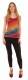 TOP CANOTTA COTONE STONEWASHED, CON RIGHE DIAGONAL