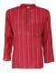 CAMICIA IN COTONE LEGGERO A RIGHE CON 3 BOTTONI IN