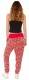 PANTALONE LUNGO IN COTONE CON ELASTAN, FASCIA CON