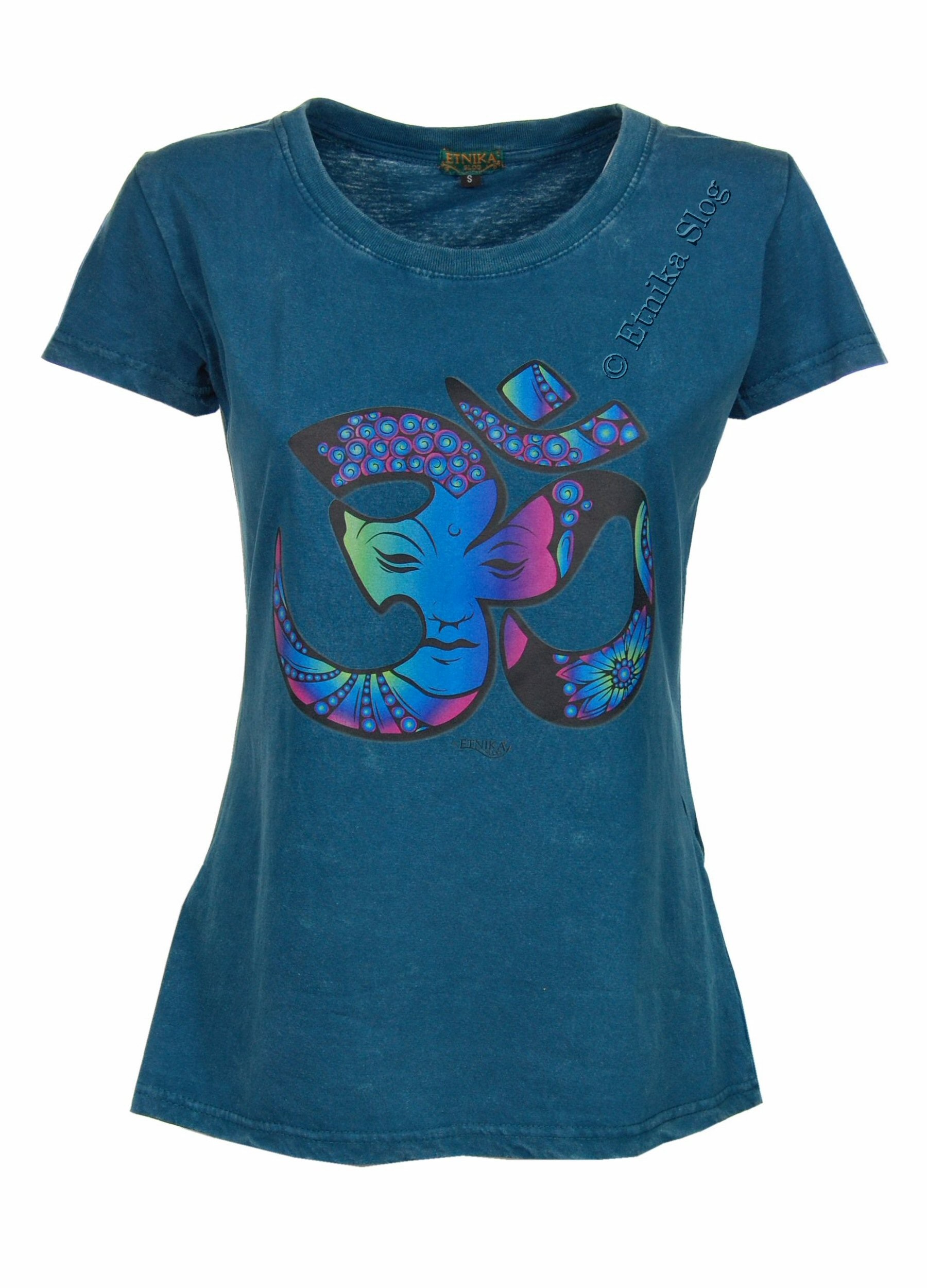 T-SHIRT DONNA IN COTONE STONEWASHED CON STAMPAbr T-SHIRT DONNA IN COTONE STONEWASHED CON STAMPAbr