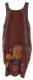 VESTITO IN COTONE JERSEY TINTA UNITA CON STAMPE E