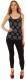 TOP MAGLIA CANOTTA IN COTONE STAMPATO E RICAMI.br
