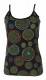 TOP MAGLIA CANOTTA IN COTONE STAMPATO E RICAMI.br