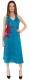 VESTITO LUNGO IN COTONE STAMPATO, COME FOTO, CON S