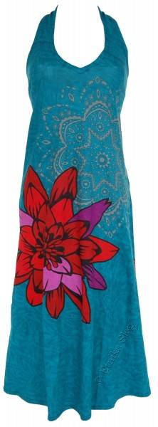 VESTITO LUNGO IN COTONE STAMPATO, COME FOTO, CON S