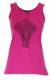 CANOTTA DONNA IN COTONE STONE WASHED CON STAMPA.b