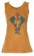 CANOTTA DONNA IN COTONE STONE WASHED CON STAMPA.b