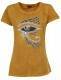 T-SHIRT DONNA IN COTONE STONEWASHED CON STAMPAbr