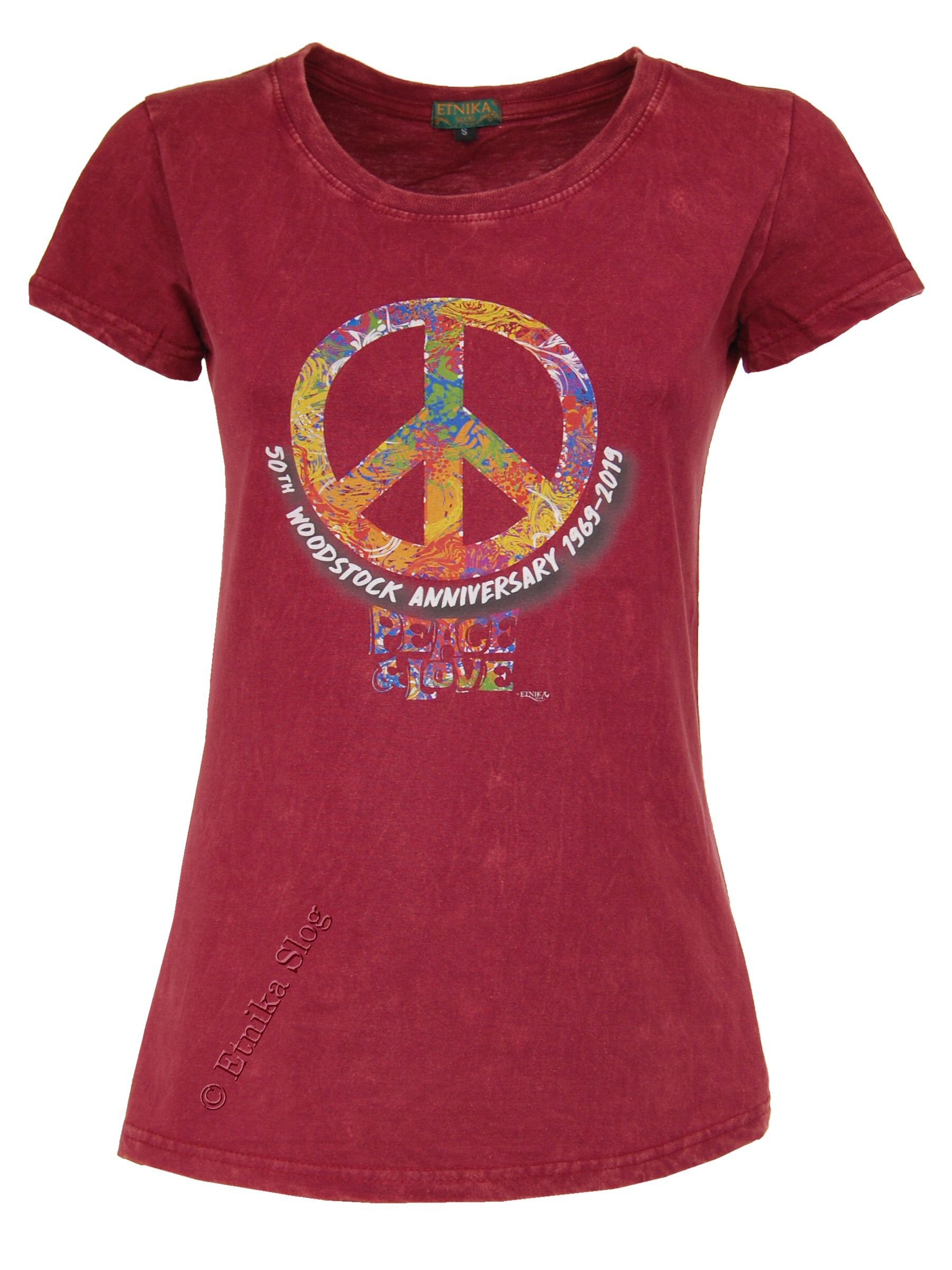T-SHIRT DONNA IN COTONE STONEWASHED CON STAMPAbr T-SHIRT DONNA IN COTONE STONEWASHED CON STAMPAbr
